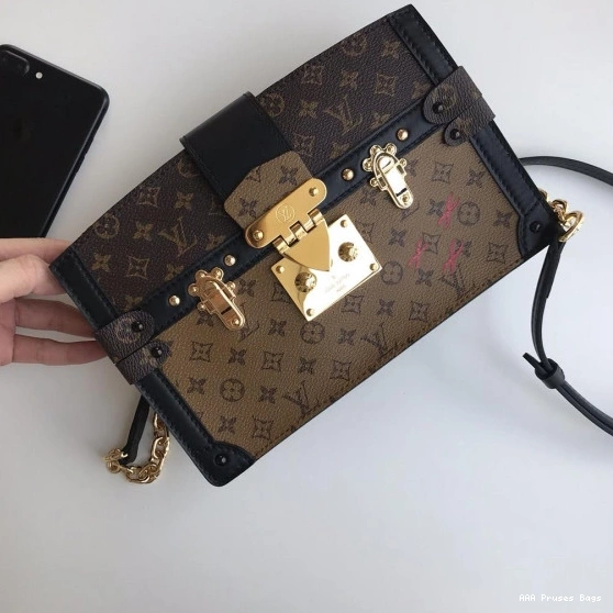 AAA Pruses Bags Vuitton CLUTCH TRUNK Louis 0712